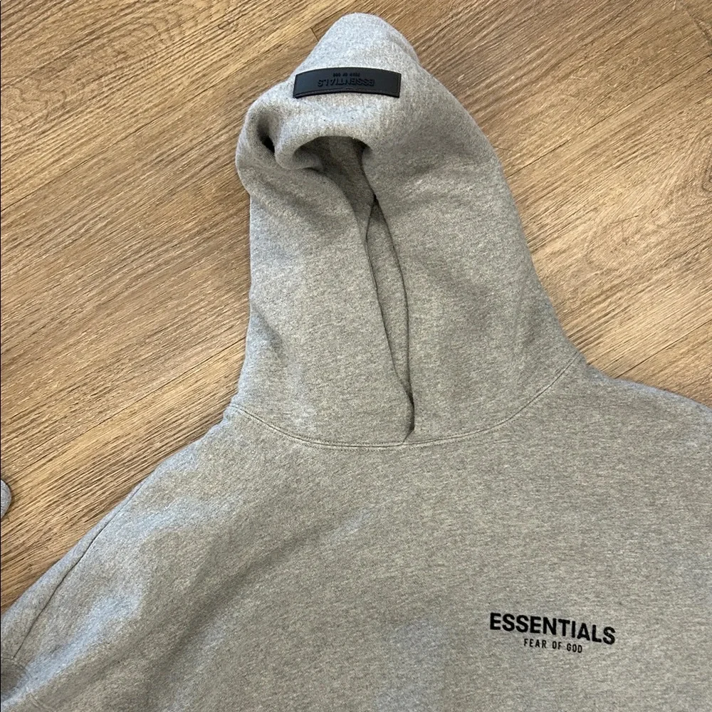 Fear of God Essentials Gray Hoodie - Picture 9 of 13